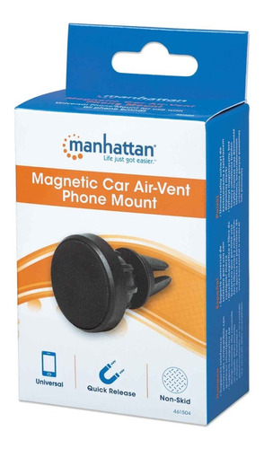 Manhattan - Soporte Telefono, Magnetico Para Ventila De Auto