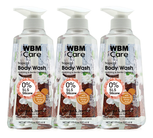 Wbm Care Gel De Ducha Para Todo Tipo De Piel, Calmante Y Re.