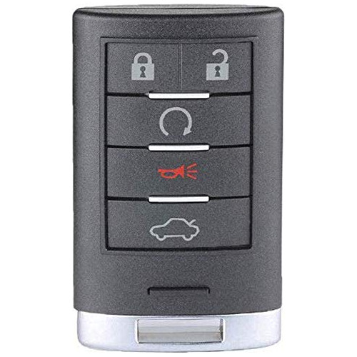 Keyecu Replacement Smart Remote Key Fob 5 Button For Cadilla