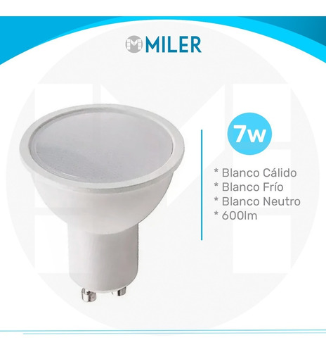 Imagen 2 de 10 de Spot Aplicar Monovolumen Alto Circular Con Dicro 7w