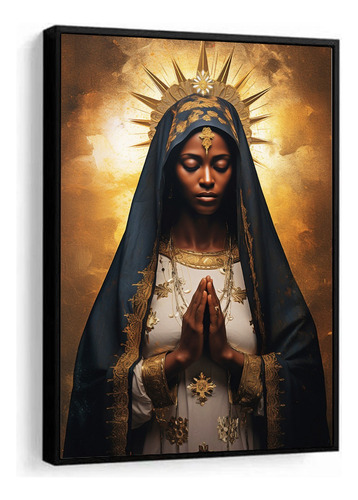 Poster Decorativos Nossa Senhora Aparecida Com Moldura 60x80