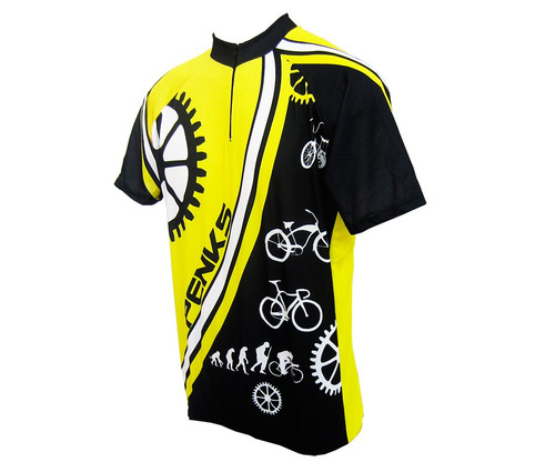 Camisa Ciclismo Infantil Kids Penks Amarelo Tamanho G