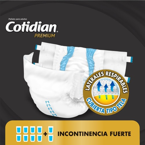 Imagen 3 de 8 de Pañales Adulto Cotidian Premium Incontinencia Fuerte 22 Un G
