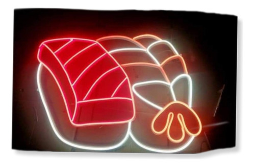 Letrero Sushi Led Neon En Impresion 3d