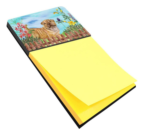 Nota Adhesiva De Primavera Con Forma De Cachorro De Shar Pei