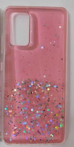 Funda Brillos Glitter Estrellas Rosa Para Samsung A32 Envio