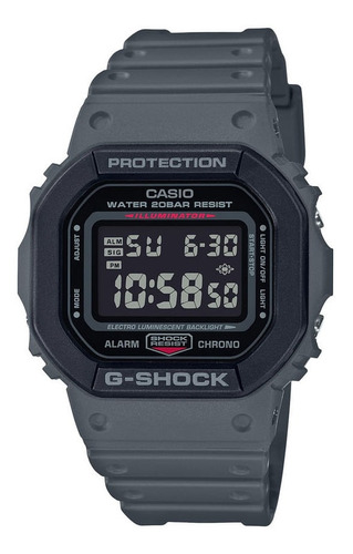 Relógio Casio G-shock Masculino Digital Cinza Dw-5610su-8dr