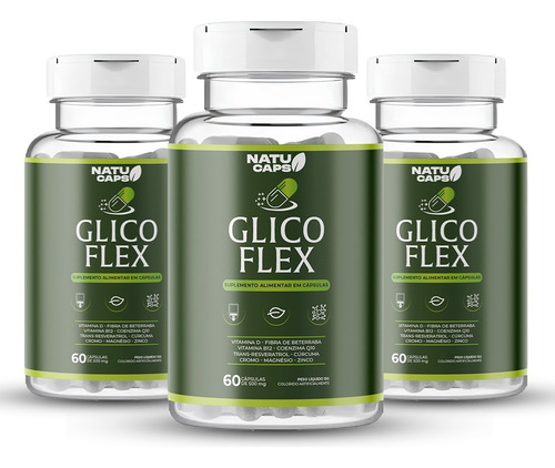 Pague 4 Leve 5 Glicoflex 300 Cáps - Mobilidade E Equilíbrio Sem Sabor
