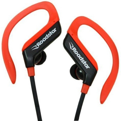 Fone De Ouvido Sem Fio Bluetooth Roadstar Vermelho Academia