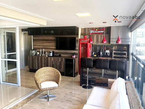 Apartamento Alto Padrão Em Condomínio Resort, Com 3 Suítes À Venda, 177 M² Por R$ 1.950.000 - Campestre - Santo André/sp - Ap1551