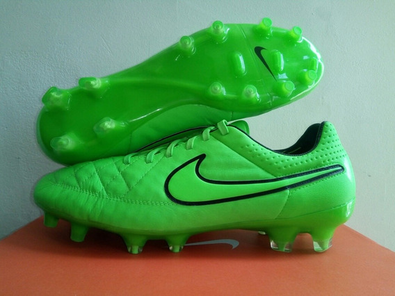 botines nike tiempo verdes