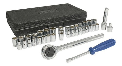 Juego De Matraca Con Dados Y Estuche 39 Piezas