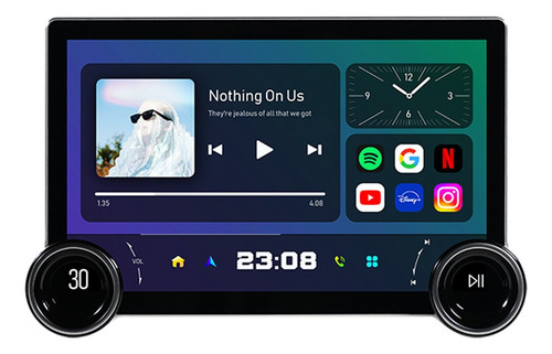 Para Coche Estéreo Radio Android Carplay Gps Pantalla