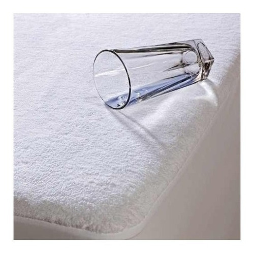 Imagen 2 de 4 de Protector De Colchón Impermeable Toalla Y Pvc C/elást 0.80