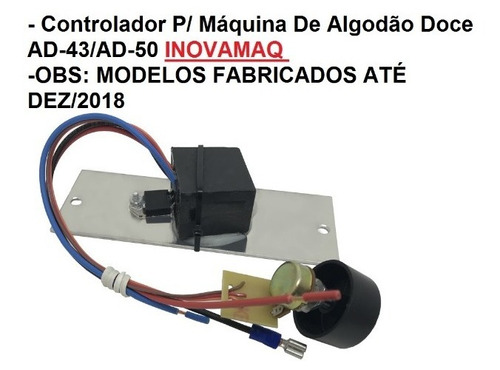 Controlador P/ Máquina De Algodão Doce Ad-43 Inovamaq