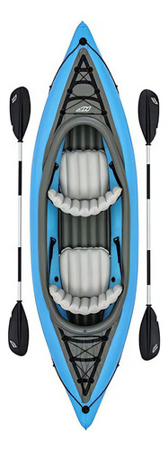 Kayak Inflable Champion 2p Con Remos Bestway Color Azul