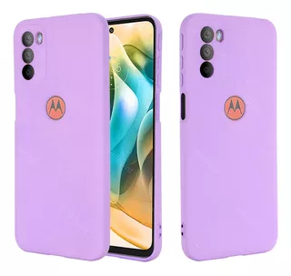 Funda Case For Motorola E5 Plus Soft Feeling Antishock Lila