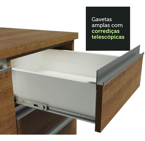 Madesa Gabinete Cocina Esquinero 504cm Glamy Color Marrón