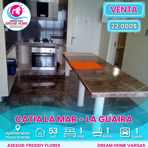  Apartamento En Venta Sector Catia La Mar, Playa Grande  La Guaira