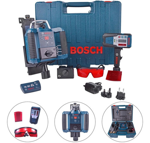 Imagem 1 de 8 de Nível À Laser Rotativo Grl 300hv Receptor+suporte Bosch