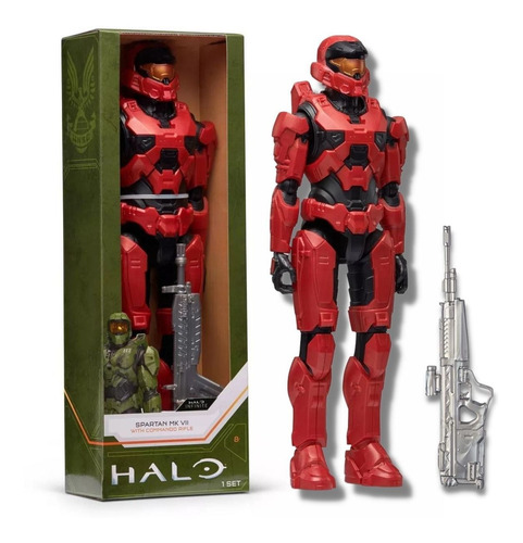 Boneco Halo 30 Cm - Figura Spartan Mk V2 E Acessório - Wct