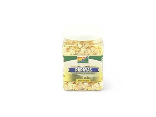 Madre Tierra Productos Freeze Dried Papayas, Frasco De Un Cu