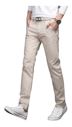 Imagen 6 de 7 de Pantalones Drill De Hombre Bolsillo Chino, Pantalones Strech