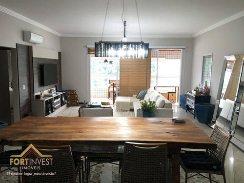 Imagem 8 de 30 de Apartamento Com 4 Dormitórios Porteira Fechada À Venda, 205 M² Por R$ 1.950.000 - Canto Do Forte - Praia Grande/sp - Ap3998