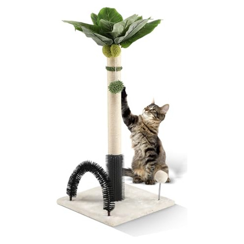 Littleglovo Cat Scratching Post, Sisal Rope Cat Scratcher Tr