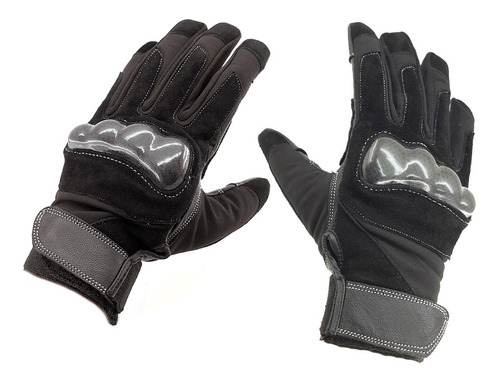 Guantes Cuero Moto Frio Proteccion Tactil Ryd