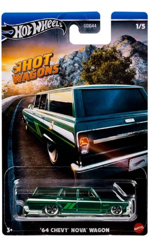 Hot Wheels ´64 Chevy Nova Wagon Hot Wagons 1/5 Lacrado