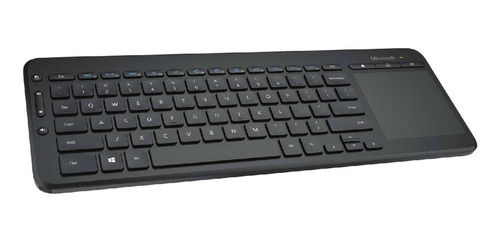 Imagen 2 de 3 de Teclado inalámbrico Microsoft N9Z All-in-One QWERTY español color negro