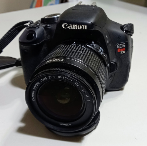 Canon Eos Rebel T3i Eos 600 D Ef-s 18-55 Mm. Negro (Usado)