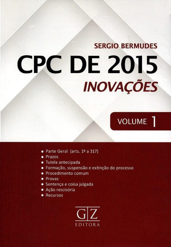 Cpc De 2015 - Inovações - Vol.1