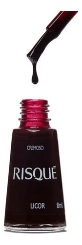 Esmalte Cremoso Risque Vinho 8ml Manicure