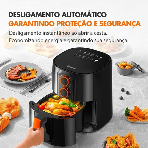 Fritadeira Elétrica Gaabor 4l Sem Óleo Air Fry 1400w 110v