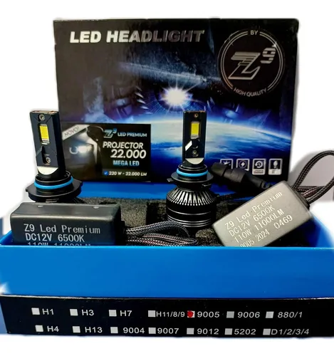 1111　　LEDライト FAROL AUXILIAR 9 LEDS REDONDO UNIVERSAL 8000K AZUL 10/30V 2400LM