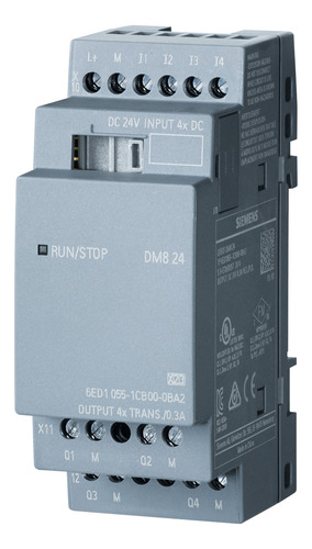 6ed10551cb000ba2 Logo! Dm8 Modulo I/o 24v/trans 4di/4do