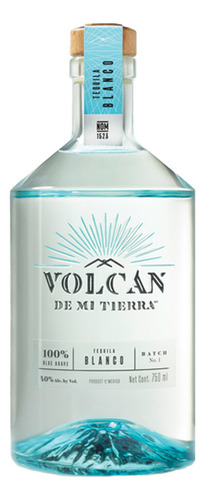 Pack De 12 Tequila Volcán De Mi Tierra Blanco 750 Ml