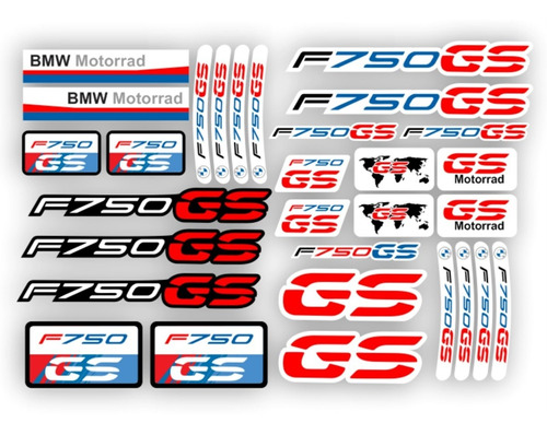 F750 Gs Stickers Calcomanias Planilla Bmw 