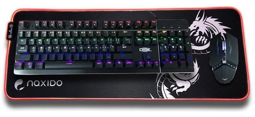 Kit Teclado Mecanico Mouse Gamer E Mouse Pad Gamer Rgb