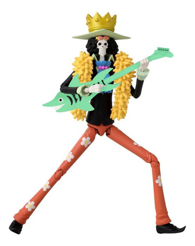 Figura Articulada 17cm One Piece Anime Heroes Brook Bandai 