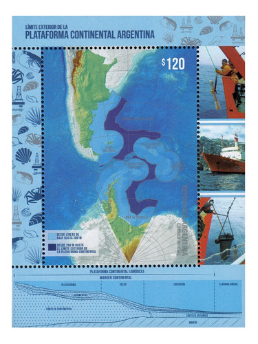 Argentina 2018 - Plataforma Continental - Block Mint 