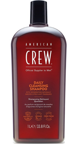 Imagen 1 de 6 de Shampoo Para Hombres Daily Shampoo American Crew Men 1000ml