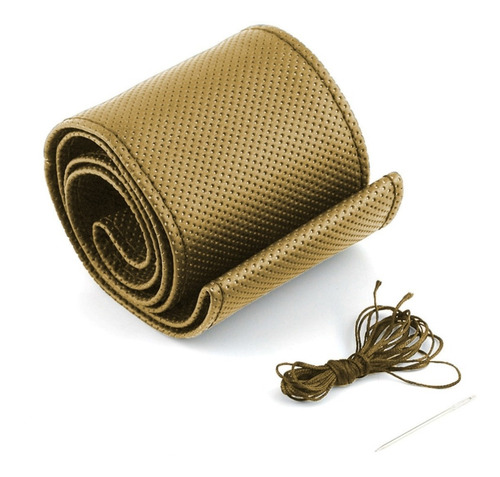 Imagen 4 de 9 de Cubre Volante Cuero Cocido Funda Premium Importado
