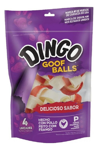 Osso Dingo Caes Premium Goof Balls 4 Pk