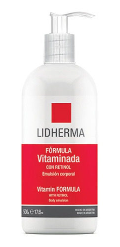 Vitaminada Con Retinol Lidherma X 500 Antiage Hidrata Cuerpo