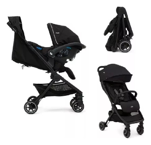Coche Cuna Bebé Joie Pact Travelsystem Ultraliviano Compacto