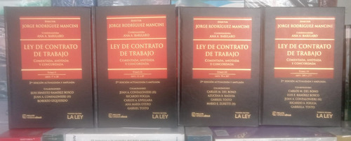 Ley De Contrato De Trabajo Comentada / Rodríguez Mancini