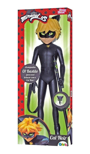 Imagem 2 de 2 de Figura de ação Miraculous Cat Noir de Novabrink